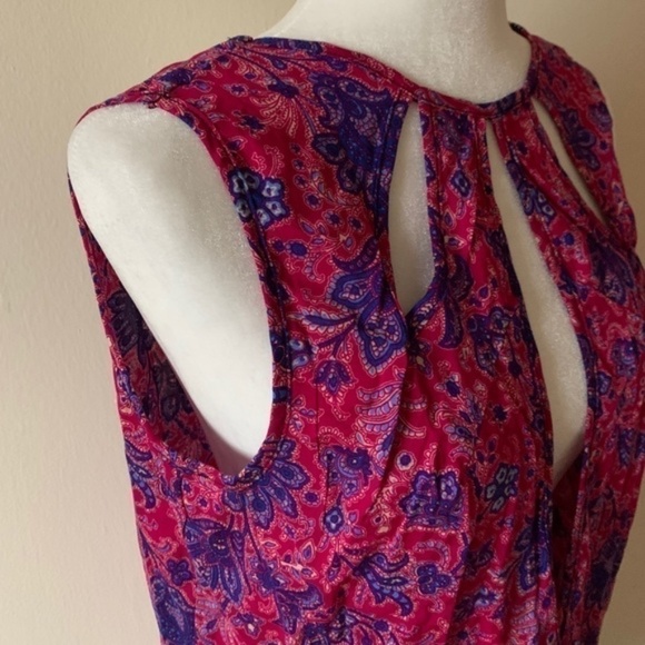 LF paisley floral cut out shift dress size M NWT - Picture 5 of 15